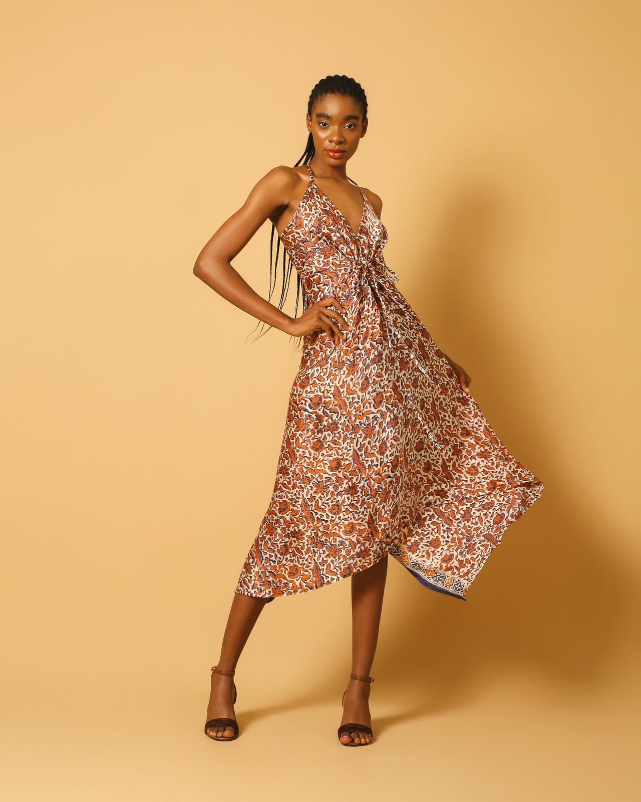 Serenity Heritage Silk Dress