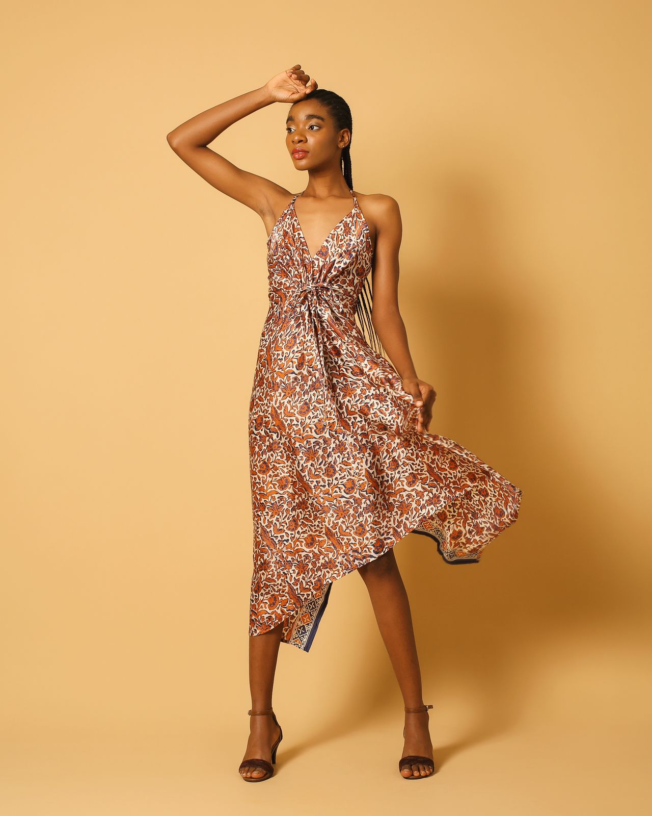 Serenity Heritage Silk Dress