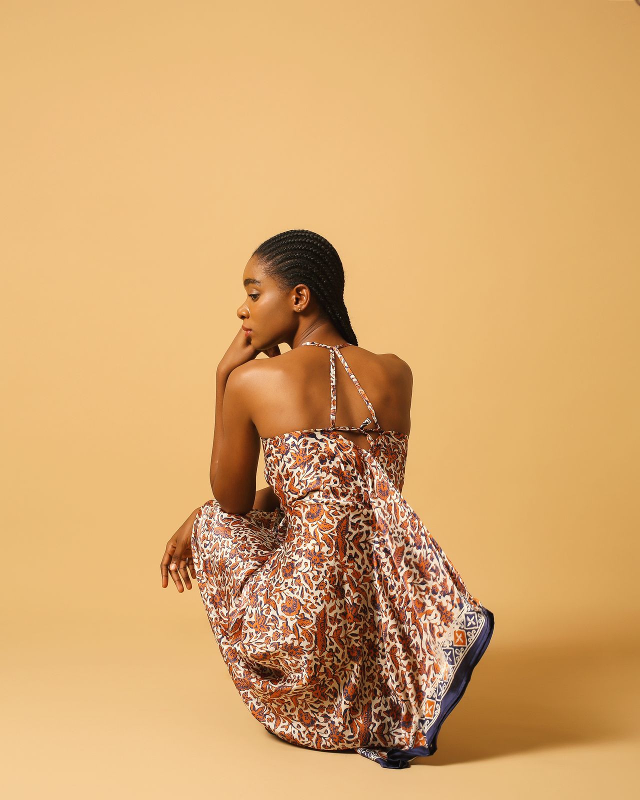 Serenity Heritage Silk Dress