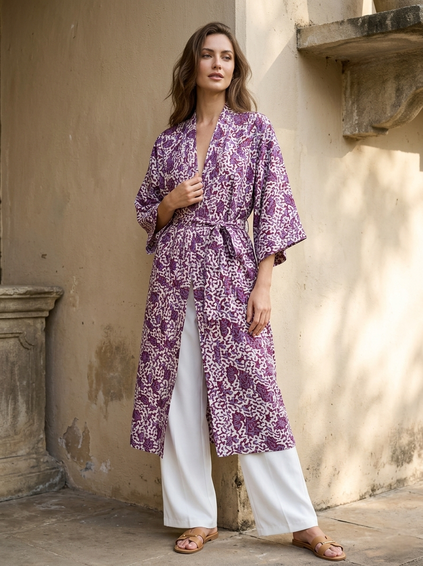 Jayan Heritage Silk Kimono (Midi)