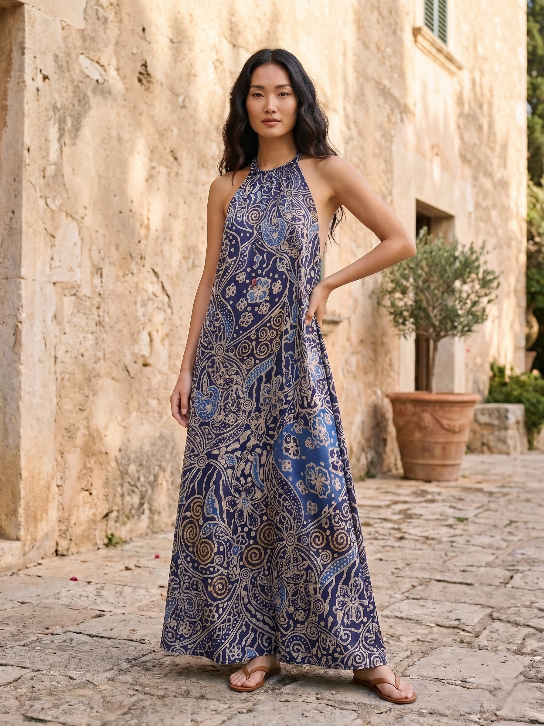 Kirana Silk Long Dress