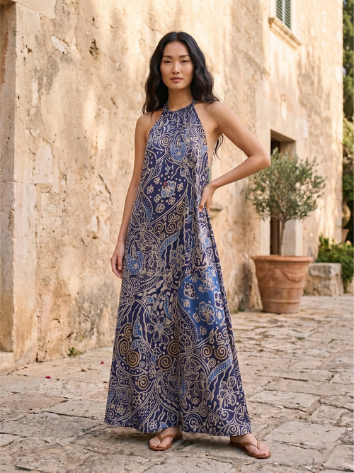 Kirana Silk Long Dress