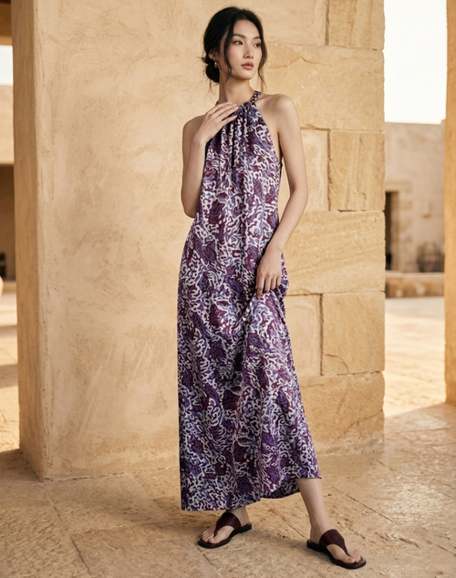 Kirana Silk Long Dress