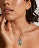 JADE Pendant (Grapes | Diamond Details | 18K White Gold) 2,5cm
