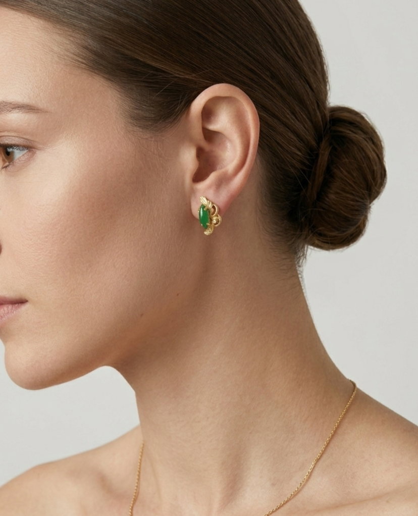 JADE Earring (Cloud | 18K Gold) 0,6cm