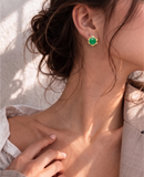 JADE Earrings (Plain | 18K Gold) 0,4cm