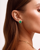 JADE Earrings (Flower | 18K Gold Plated) 0,4cm