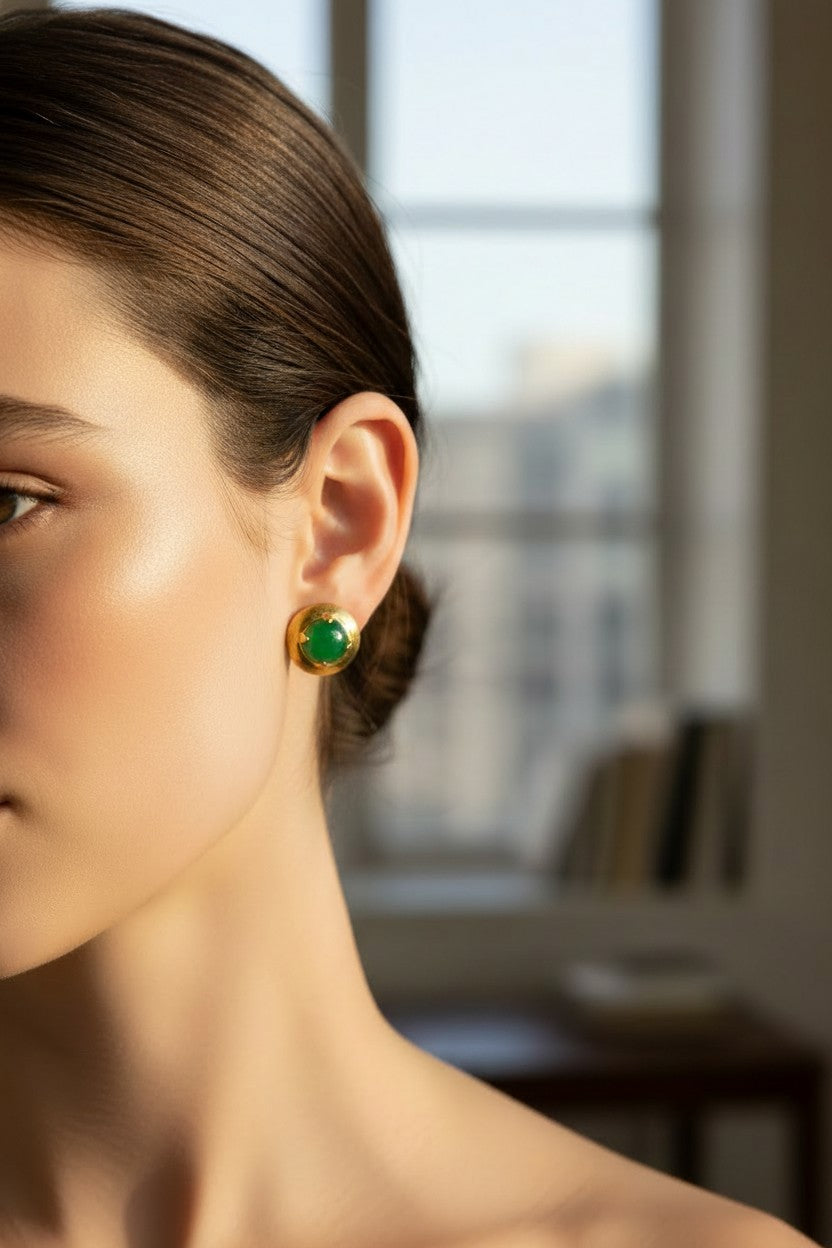 JADE Earring (18K Gold) 0,5cm