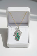 JADE Pendant (Grapes | Diamond Details | 18K White Gold) 2,5cm