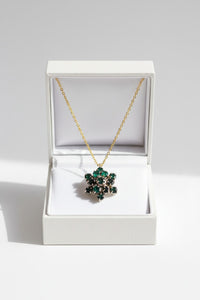 JADE Pendant (Stars | Diamond Details | 18K White Gold) 1cm