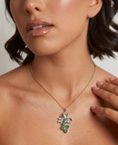 JADE Pendant (Grapes | Diamond Details | 18K White Gold) 2,5cm