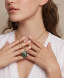 JADE Pendant (Stars | Diamond Details | 18K White Gold) 1cm
