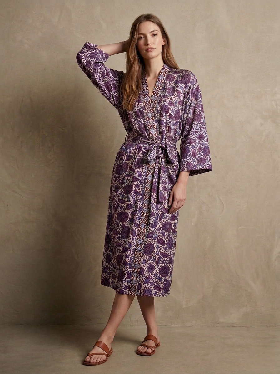 Jayan Heritage Silk Kimono (Midi)