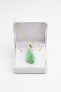 JADE Pendant (18K White Gold) 2,5cm