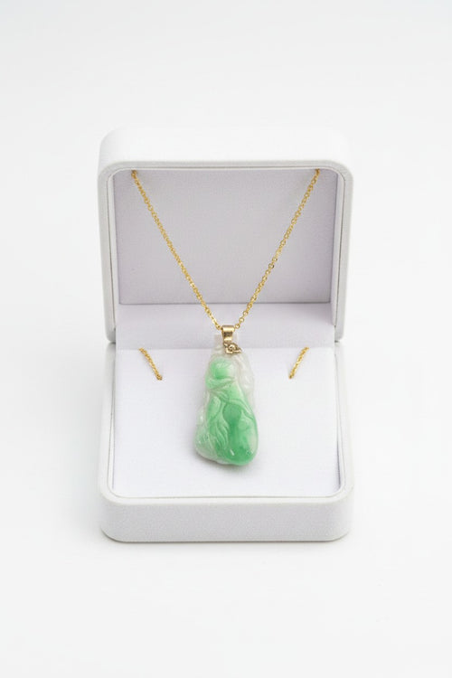 JADE Pendant (18K White Gold) 2,5cm