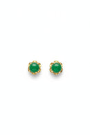 JADE Earrings (Plain | 18K Gold) 0,4cm