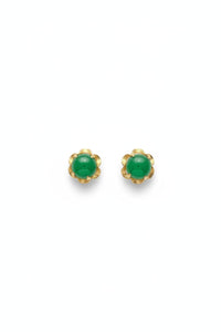 JADE Earrings (Plain | 18K Gold) 0,4cm