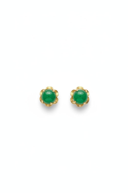 JADE Earrings (Plain | 18K Gold) 0,4cm