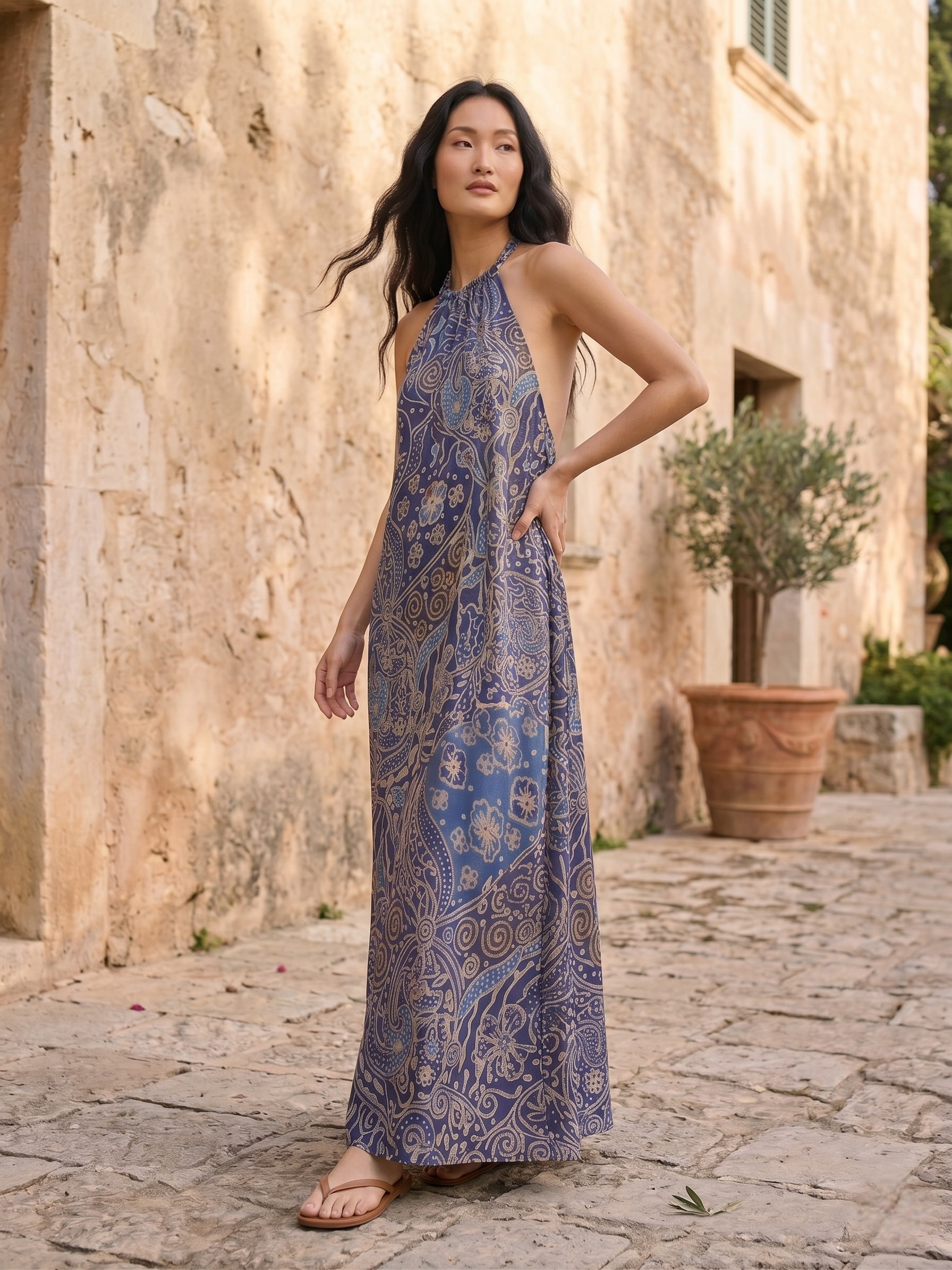 Kirana Silk Long Dress