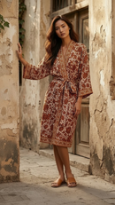 Jayan Heritage Silk Kimono (Midi)