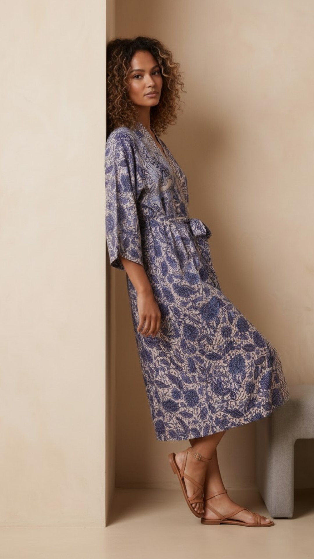 Jayan Heritage Silk Kimono (Midi)