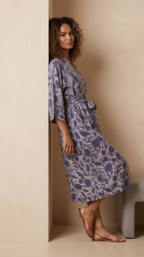 Jayan Heritage Silk Kimono (Midi)