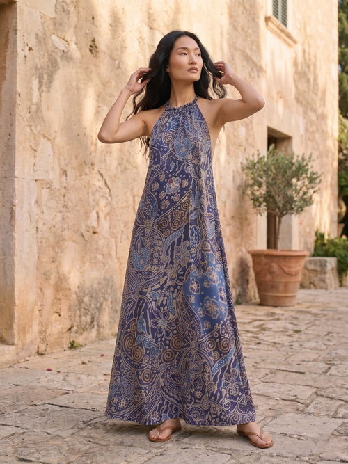 Kirana Silk Long Dress