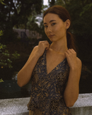 RESTU SILK TOP & RESPATI SILK SKIRT