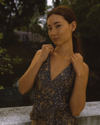 RESTU SILK TOP & RESPATI SILK SKIRT