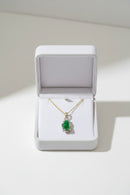 JADE Pendant (Tear Drop | 18K White Gold) 0,7cm