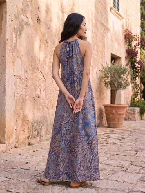 Kirana Silk Long Dress