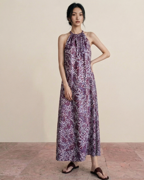 KIRANA SILK LONG DRESS