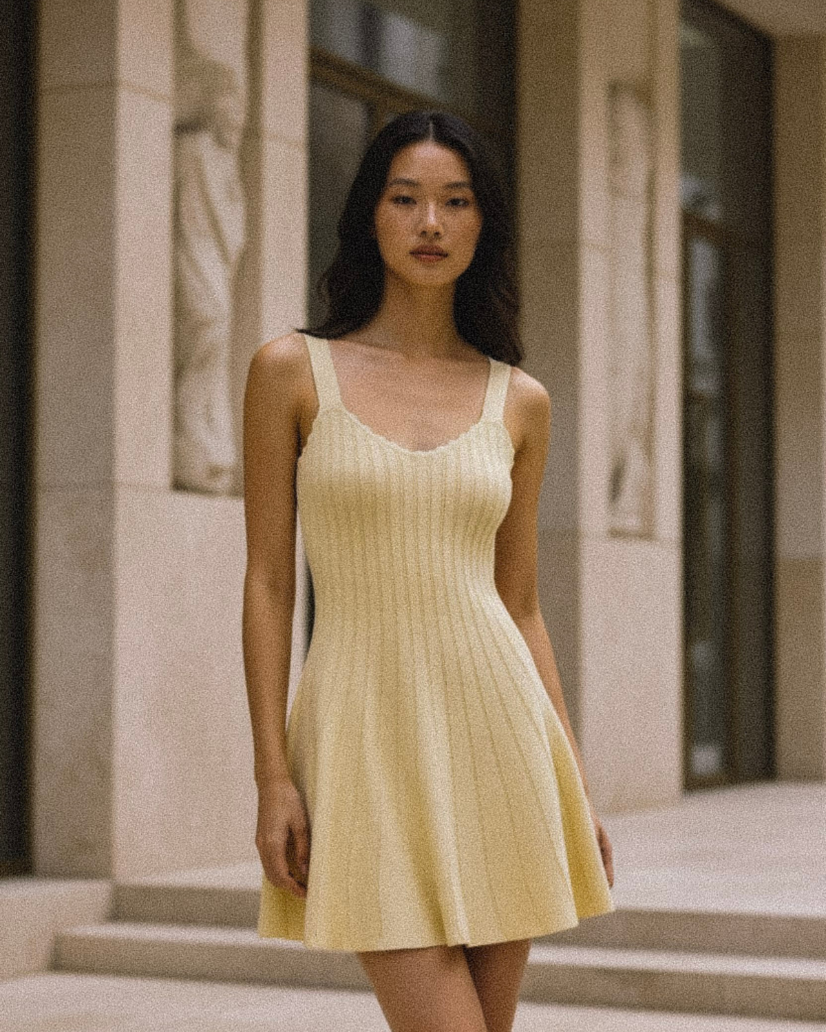 KHLOE SCALLOP KNIT DRESS