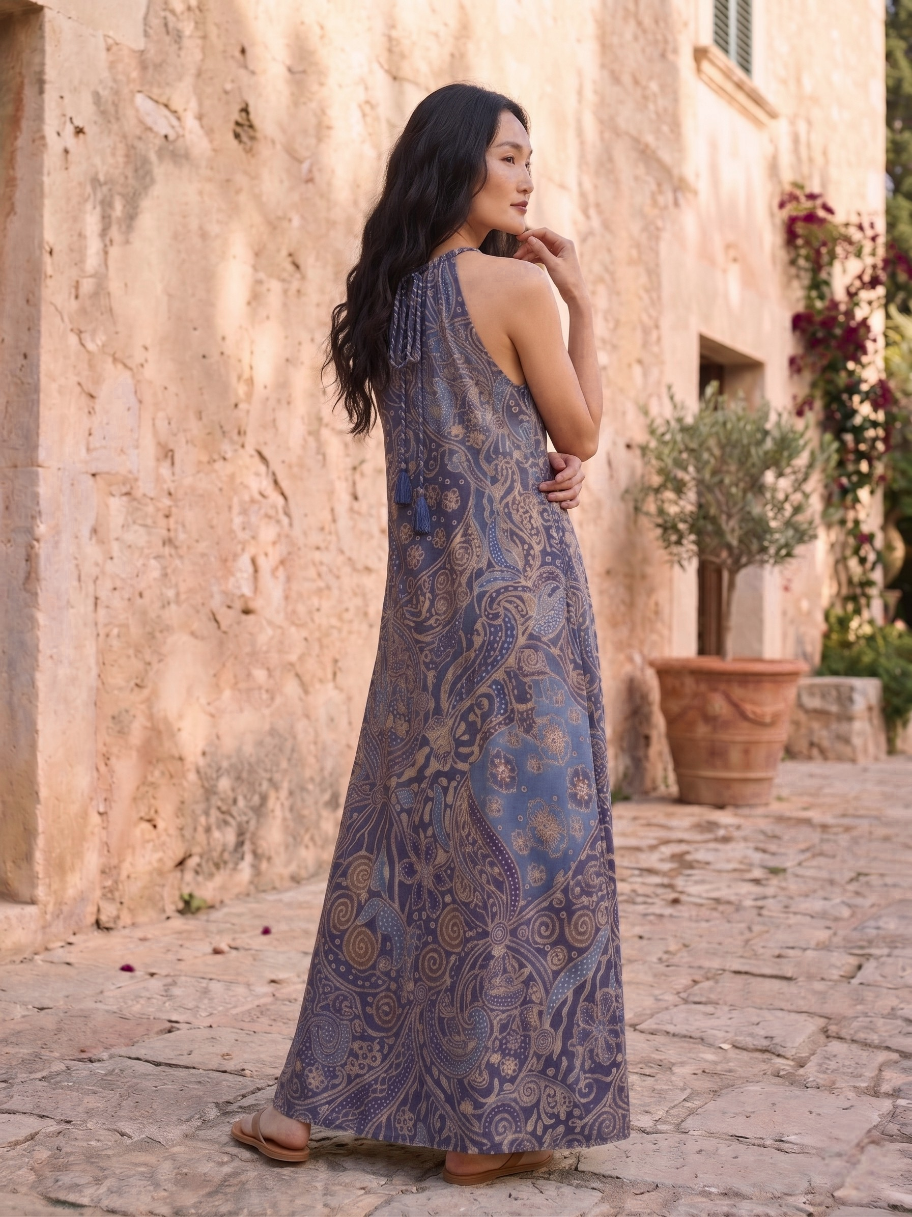 Kirana Silk Long Dress