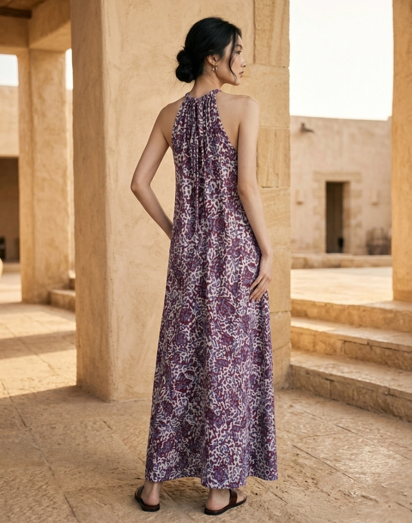 Kirana Silk Long Dress