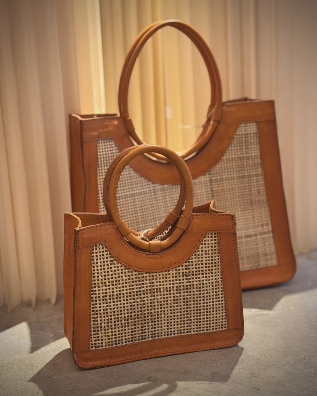 Batur Bag (Rattan-Leather)