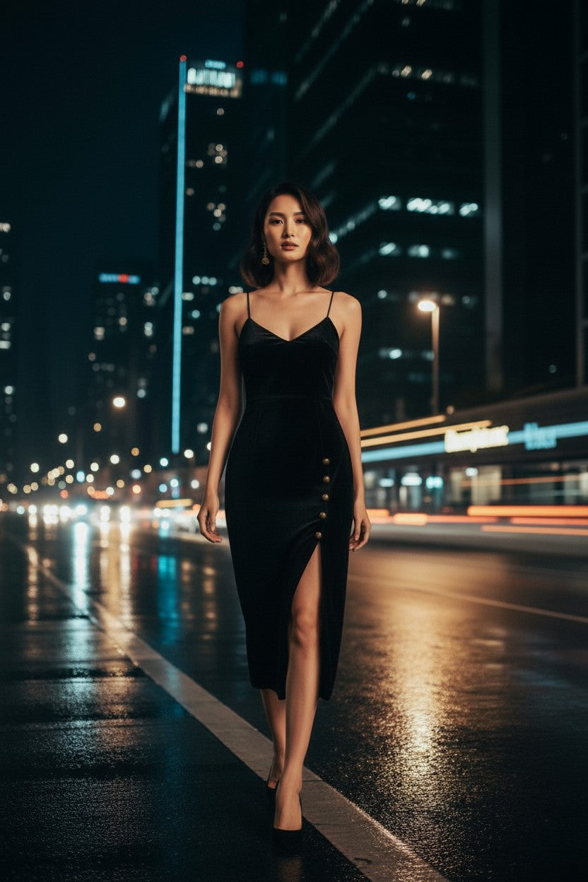 SHARON KNIT DRESS (SPAGHETTI Strap)
