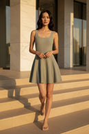KHLOE SCALLOP KNIT DRESS