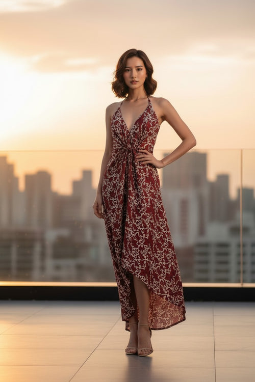 Serenity Heritage Silk Dress