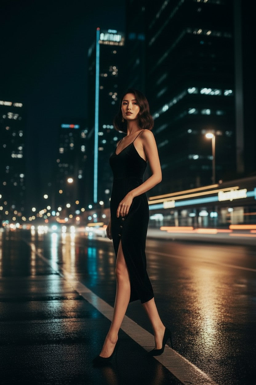 SHARON KNIT DRESS (SPAGHETTI Strap)