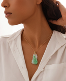 JADE Pendant (18K White Gold) 2,5cm